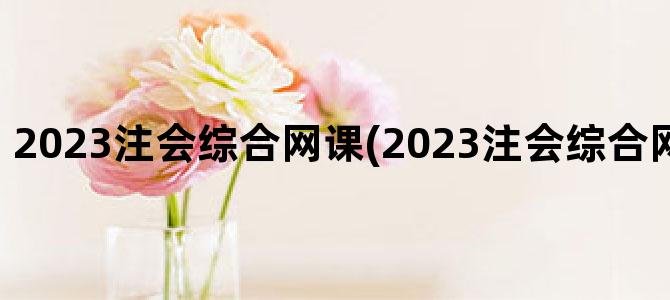 '2023注会综合网课(2023注会综合网课 百度网盘)'